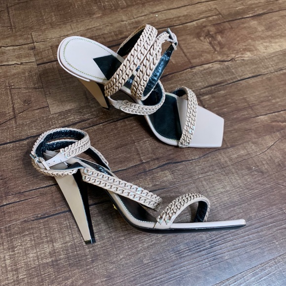 Tom Ford woven strappy fiber open toe tan sandals - Picture 16 of 16